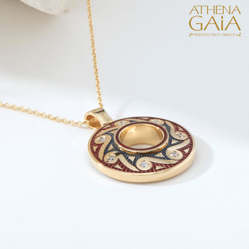 Eternal Diamond 9 Pendant Necklace - 18k Gold