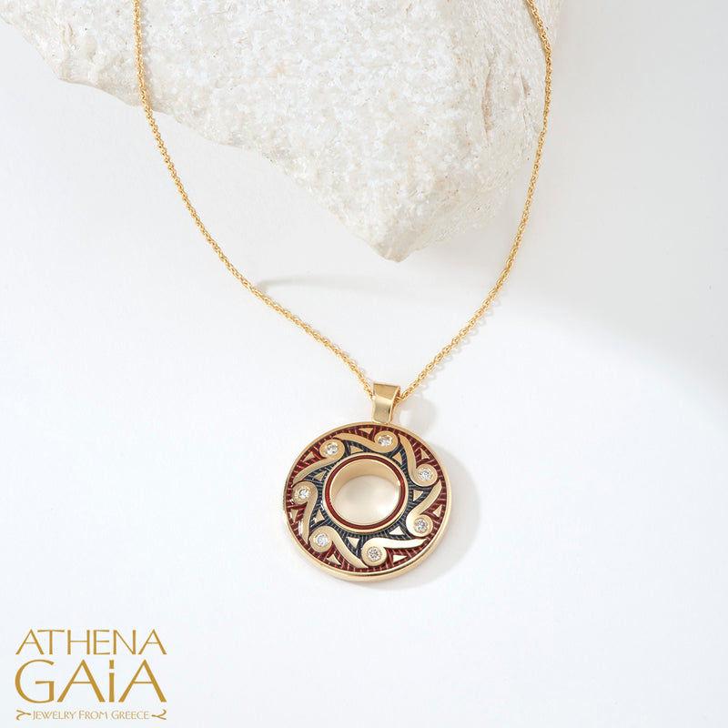 Eternal Diamond 9 Pendant Necklace - 18k Gold