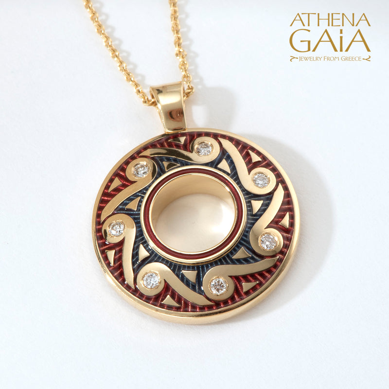 Eternal Diamond 9 Pendant Necklace - 18k Gold