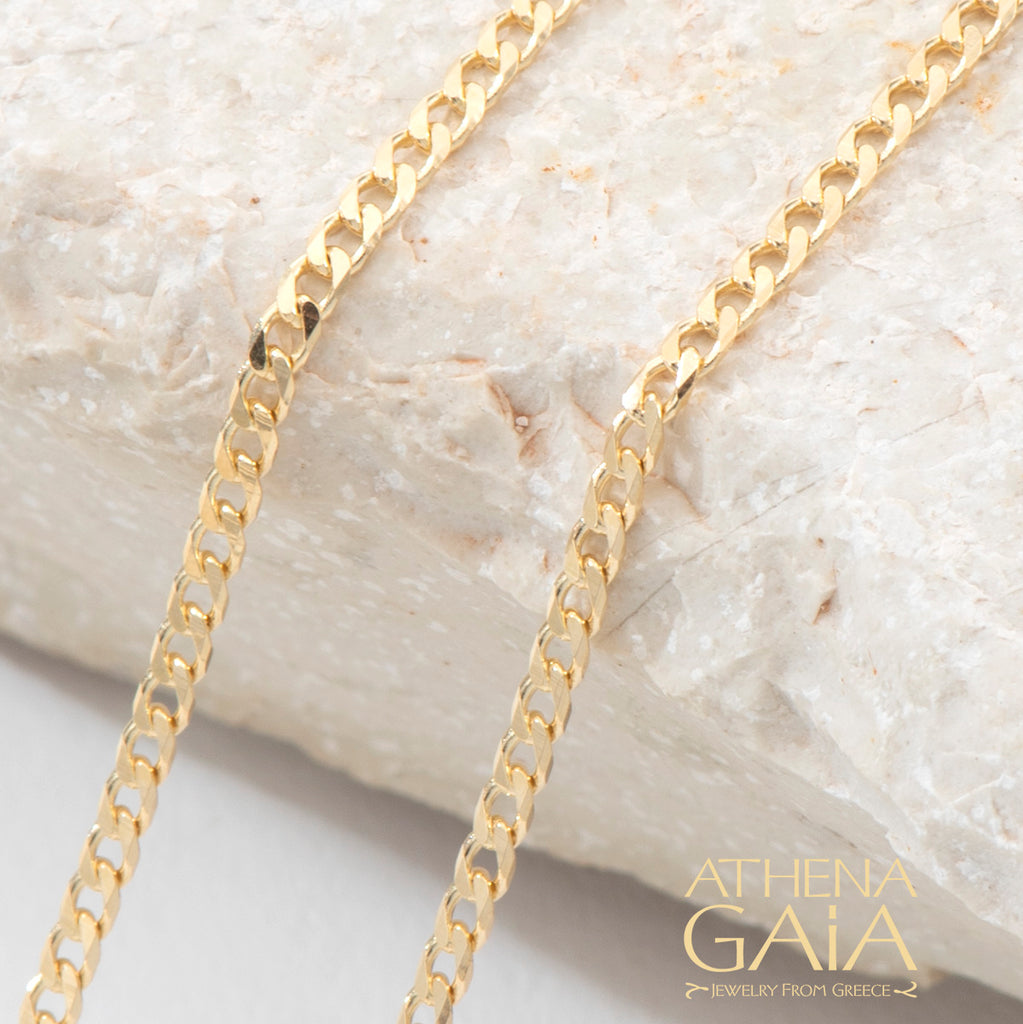 Al'Oro Classic Curb 14k Gold Chain (In-Stock)