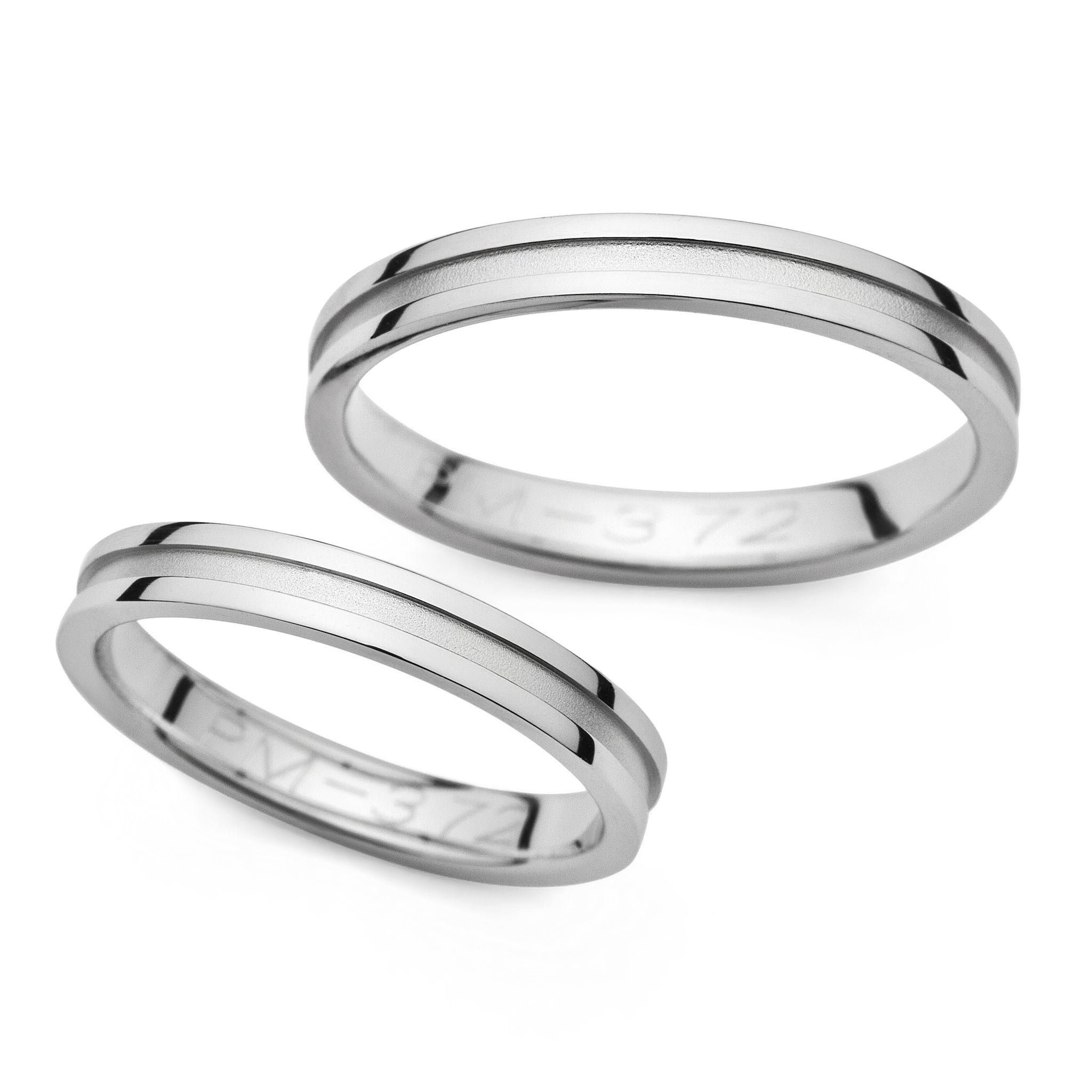 Al'Oro Wedding Band Set (372) — Athena Gaia