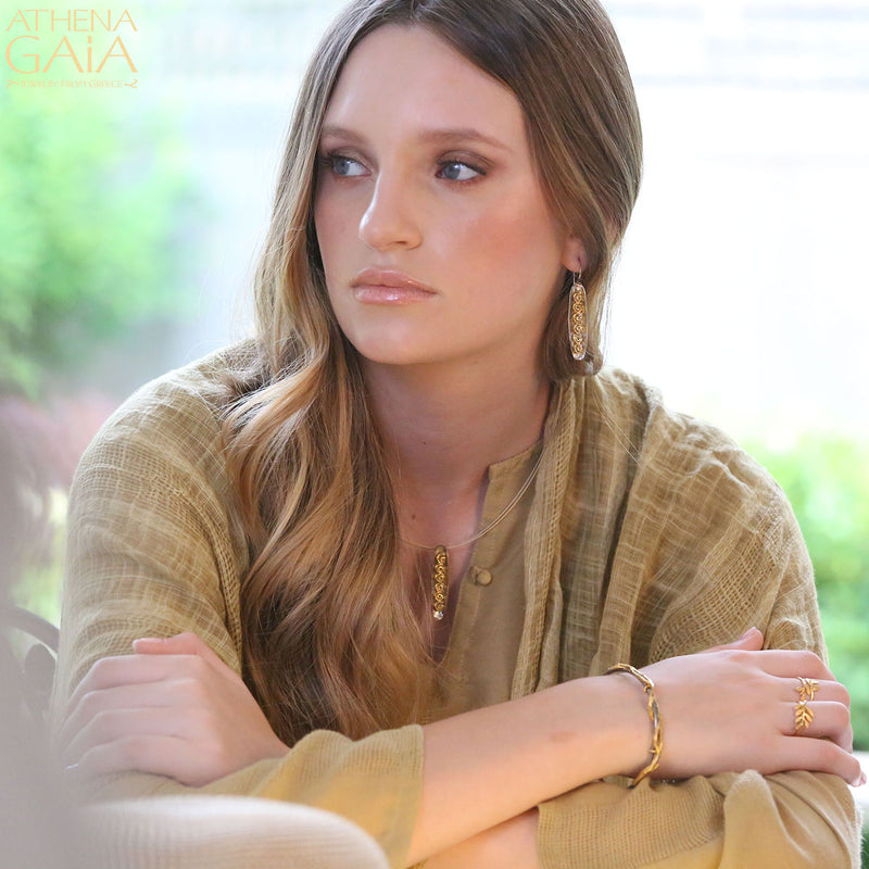 Argonaut Full Necklace - Gold Plated Sterling Silver Necklace