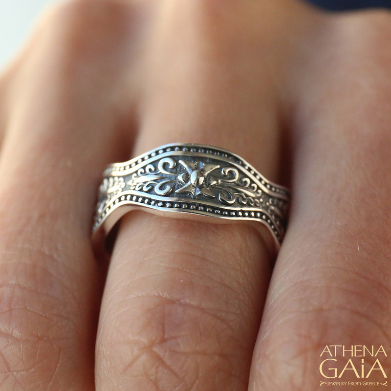 Butterfly Band Ring - Sterling Silver Ring