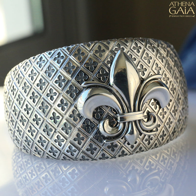 The Sun King Bracelet - Sterling Silver - Cuff Bracelet