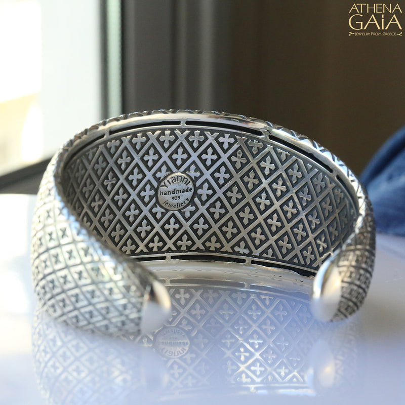 The Sun King Bracelet - Sterling Silver - Cuff Bracelet