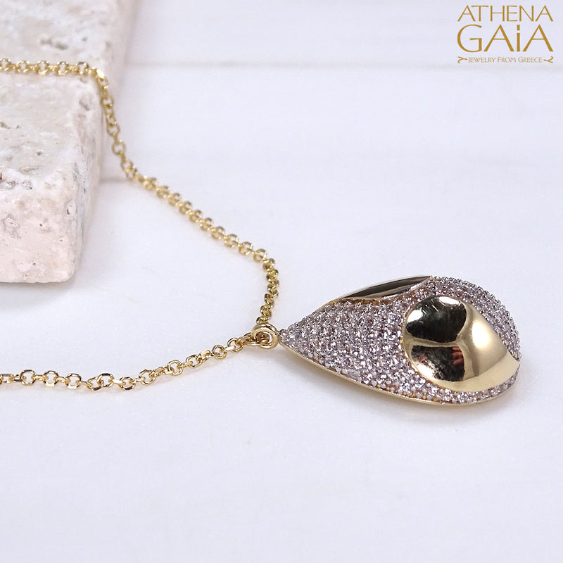 Gold Drop Necklace - 14k Gold Necklace