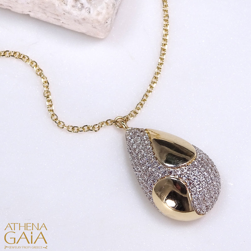 Gold Drop Necklace - 14k Gold Necklace