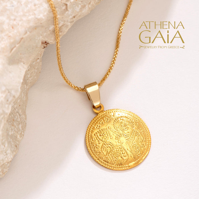 Justinian and Theodora Convex Coin Konstantinata