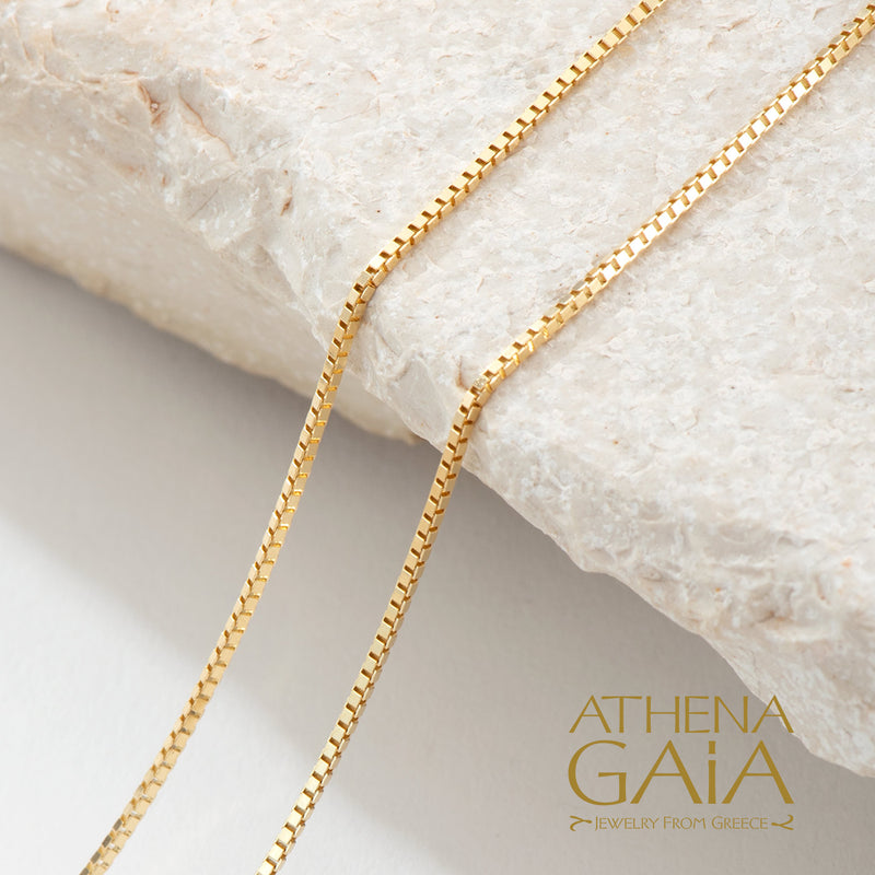 14k Gold Venetian (Box) Chain