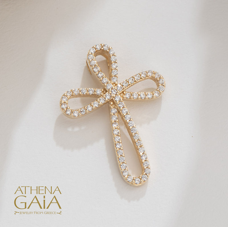 Infinity Cross - 14k Gold - Orthodox Cross