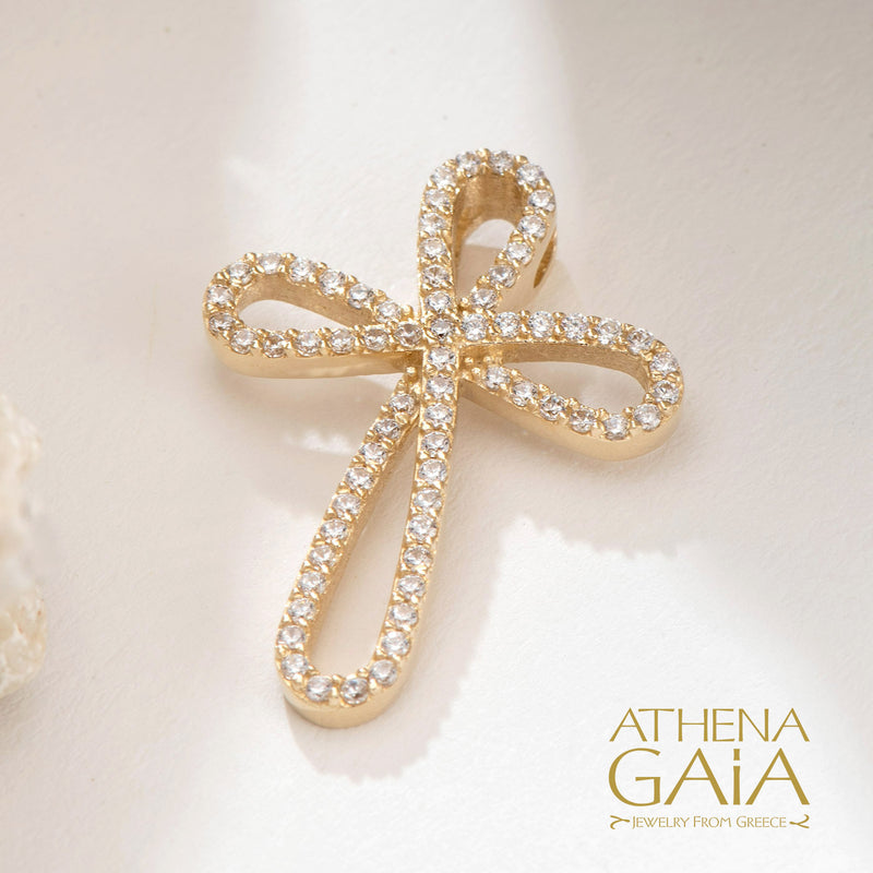 Infinity Cross - 14k Gold - Orthodox Cross