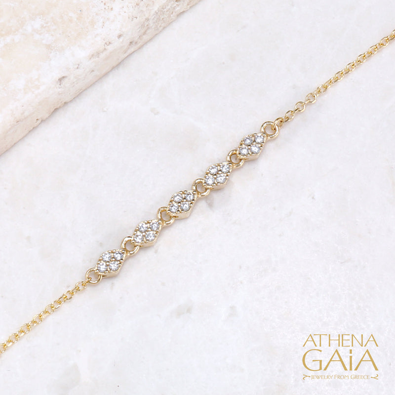 Prolate Line Chain Bracelet - 14k Gold Bracelet