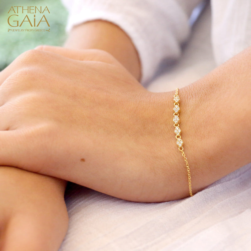 Prolate Line Chain Bracelet - 14k Gold Bracelet