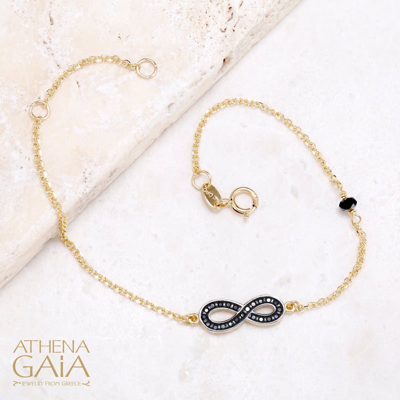 Infinity Chain Bracelet - 14k Gold Bracelet
