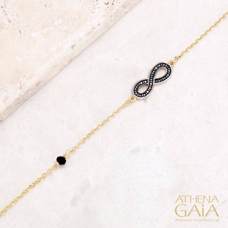 Infinity Chain Bracelet - 14k Gold Bracelet