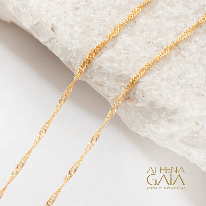 14k Gold Singapore Chain