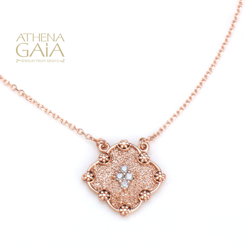 Tetra Necklace - 14k Gold Necklace