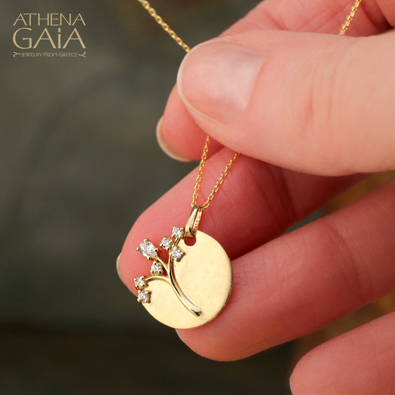 Tree of Life Emergence Necklace - 14k Gold Necklace