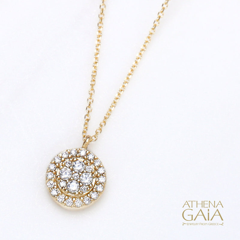 Bright Spot Necklace - 14k Gold Necklace