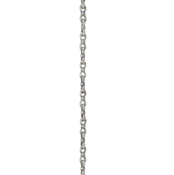 Light Sterling Silver Double Loop Chain