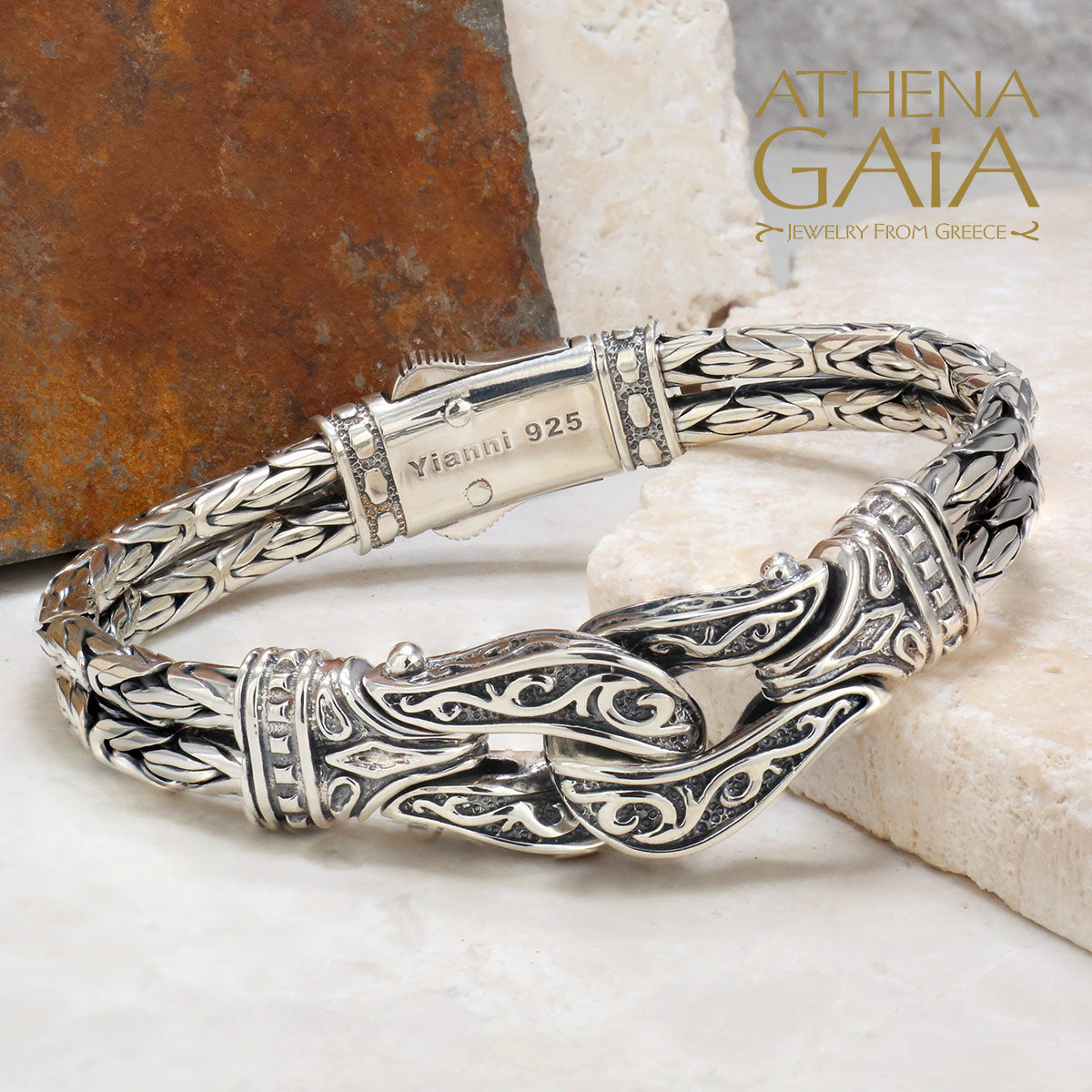 Heracles Knot Byzantine Chain Bracelet by Yanni — Athena Gaia