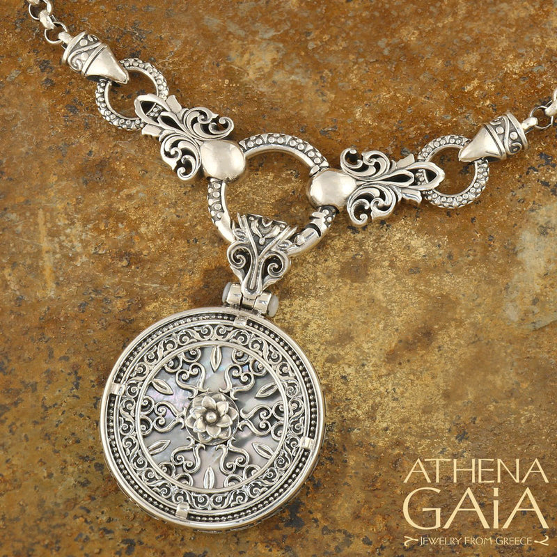 Stained Glass Pendant - Sterling Silver Pendant