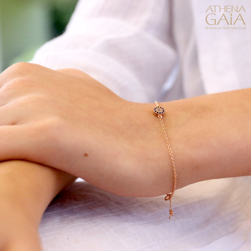 Mini Mati Bracelet - 14k Gold - Evil Eye Bracelet