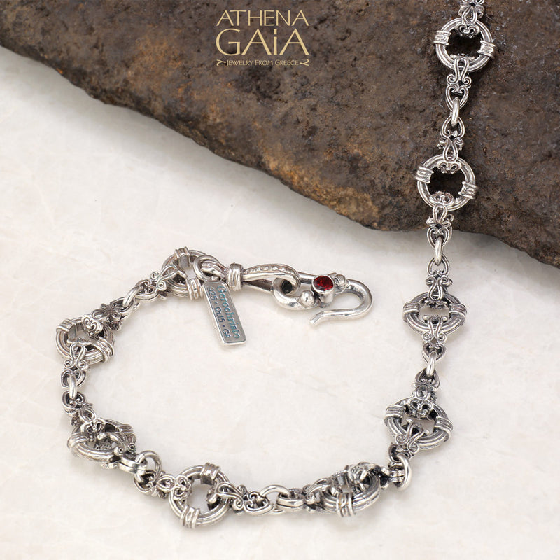 Byzantine Flower Chain - Sterling Silver