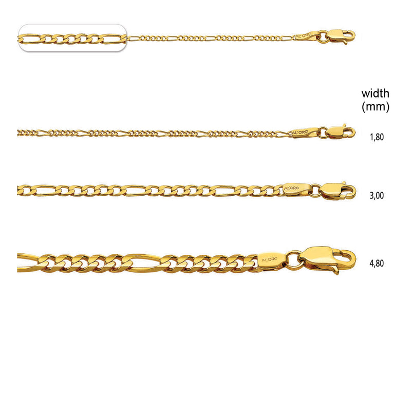 5:1 Classic Figaro Chain - 14k Gold Chain