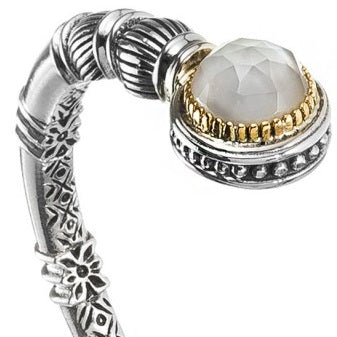 Pop Rocks Kiklos Open Hinged Bracelet - 18k Gold & Sterling Silver Bracelet