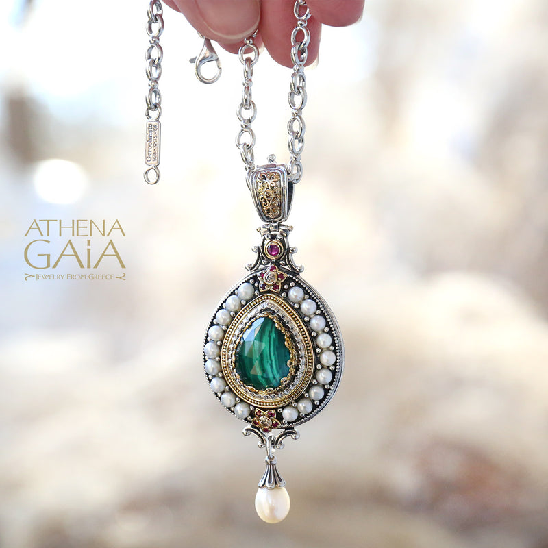 Pop Rocks Megali Droppa Pendant - 18k Gold & Sterling Silver Pendant