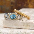 Meadow Breeze Large Stone Band Ring