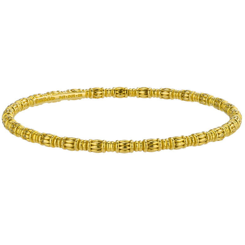 Kassandra 6519 Bracelet- Gold Plated Sterling Silver - Solid Bangle Bracelet