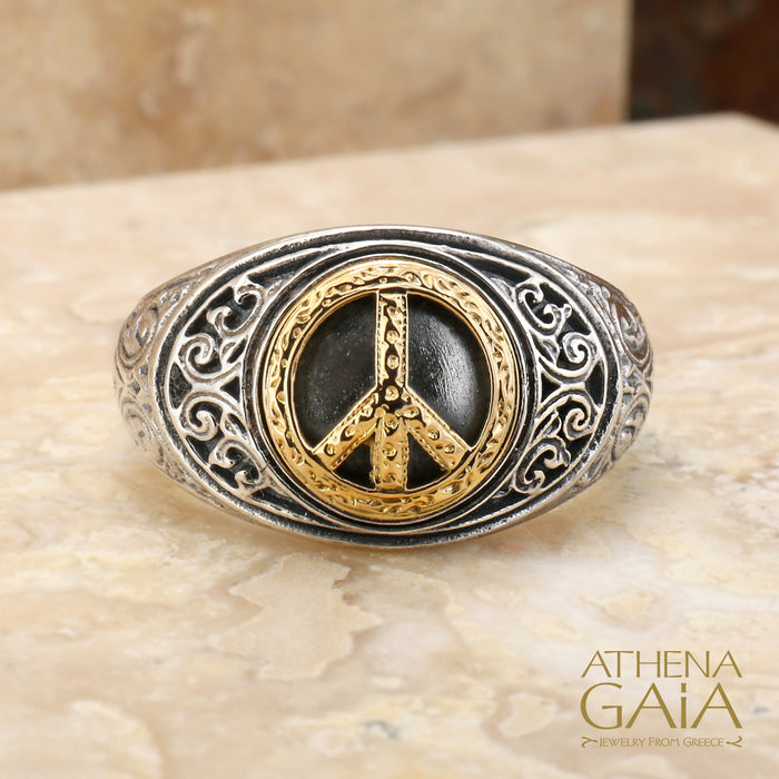 Gerochristo Peace Band Ring