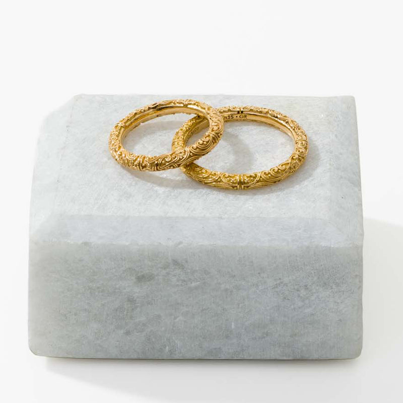 Meadow Breeze Eternal Ring - 18k Gold Ring - Stackable Ring