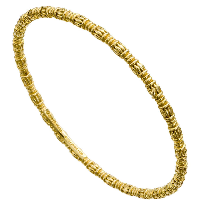 Kassandra 6519 Gold Plated Silver Bangle Bracelet