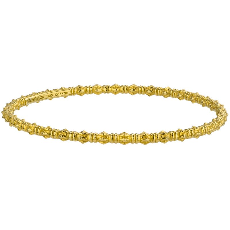 Kassandra 6527 Bracelet - Gold Plated Sterling Silver - Solid Bangle Bracelet