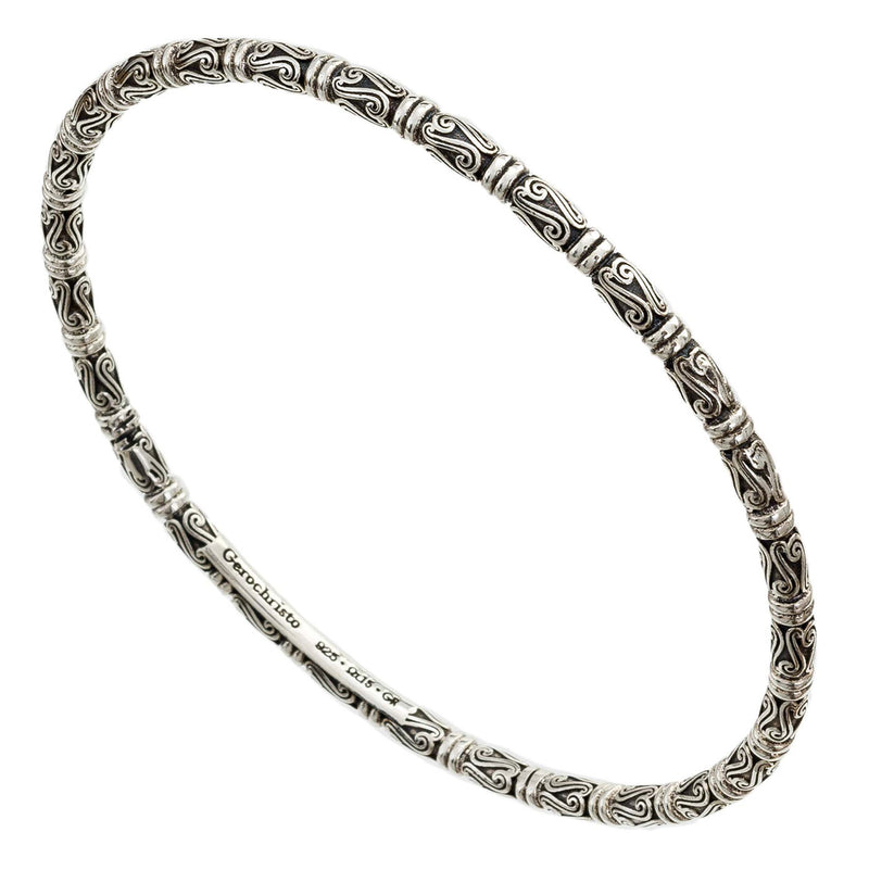 Kassandra 6524 Bracelet - Sterling Silver - Solid Bangle Bracelet