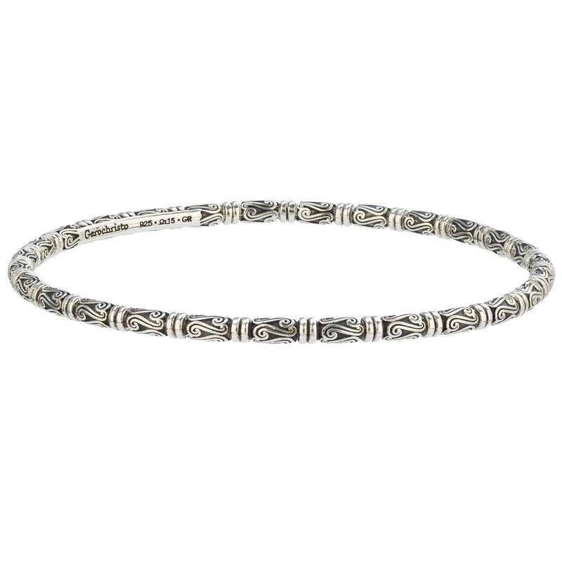 Kassandra 6524 Bracelet - Sterling Silver - Solid Bangle Bracelet