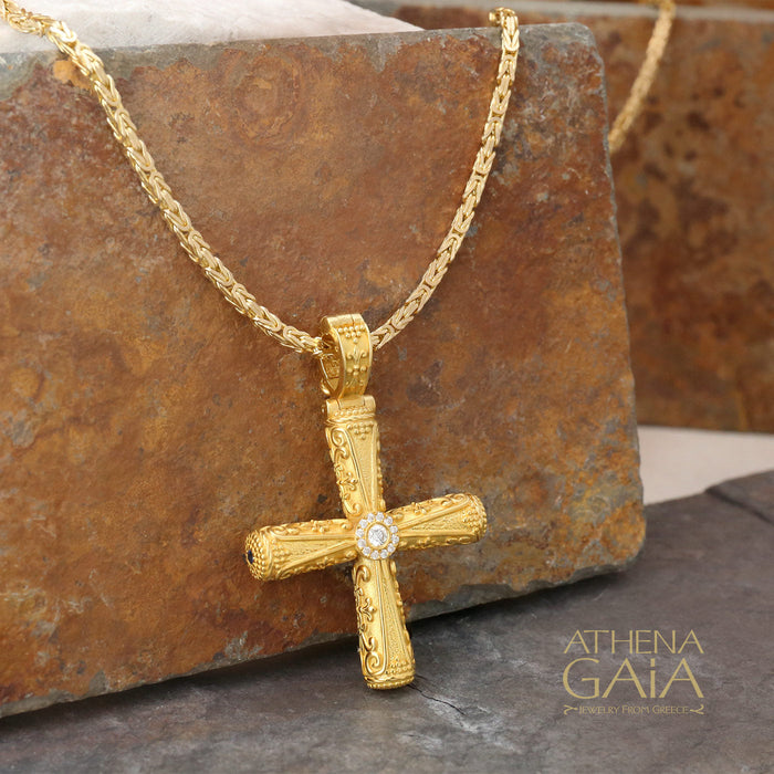 Sterling Silver Byzantine Cross SSBC11 – Samourakis Jewelry