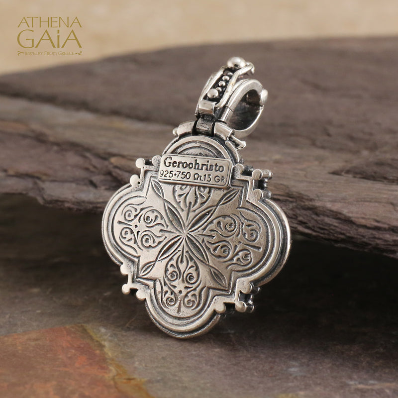 Faith Pendant - 18k Gold & Sterling Silver Pendant