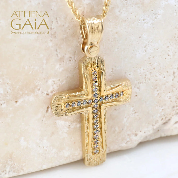 Al'Oro Cross on Textured Cross