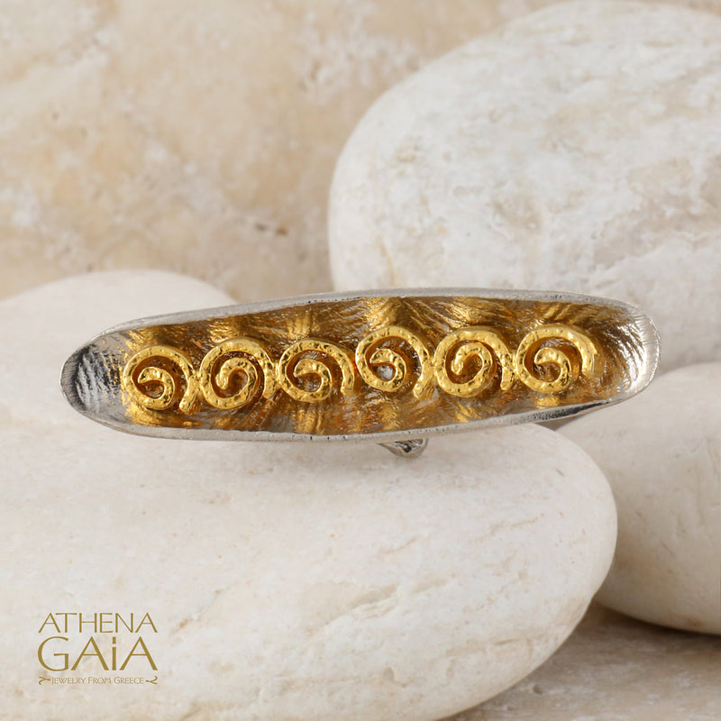 Argonaut Full Ring - Gold Plated Sterling Silver Ring - Cocktail Ring