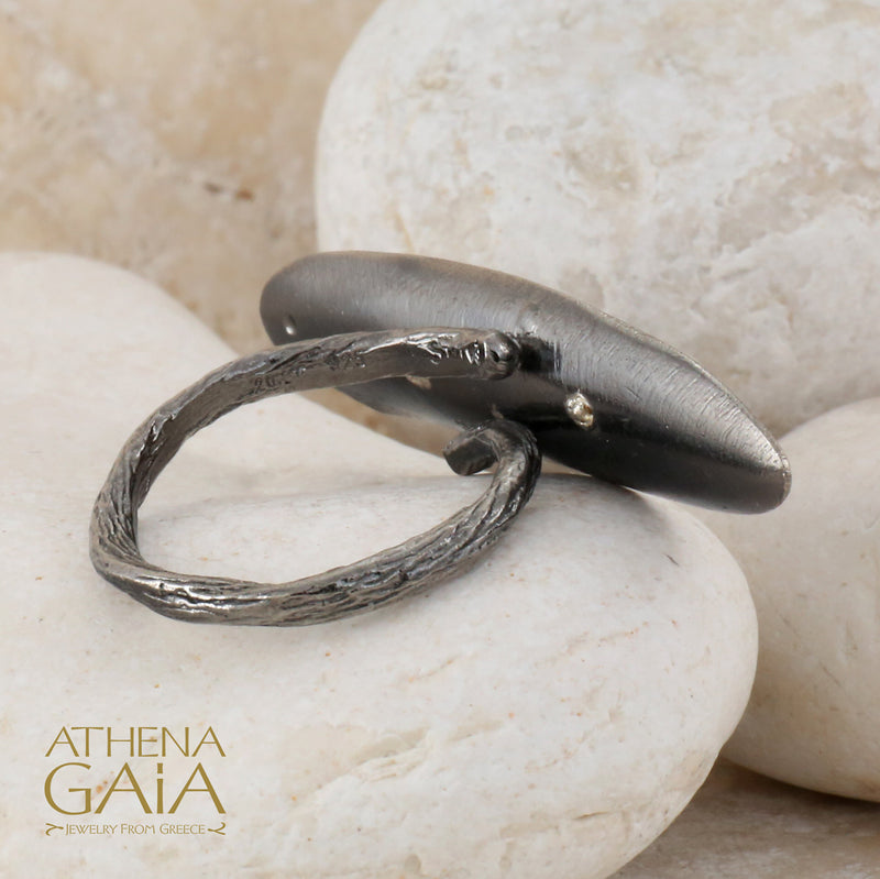 Argonaut Triple Ring - Gold Plated Sterling Silver Ring - Cocktail Ring