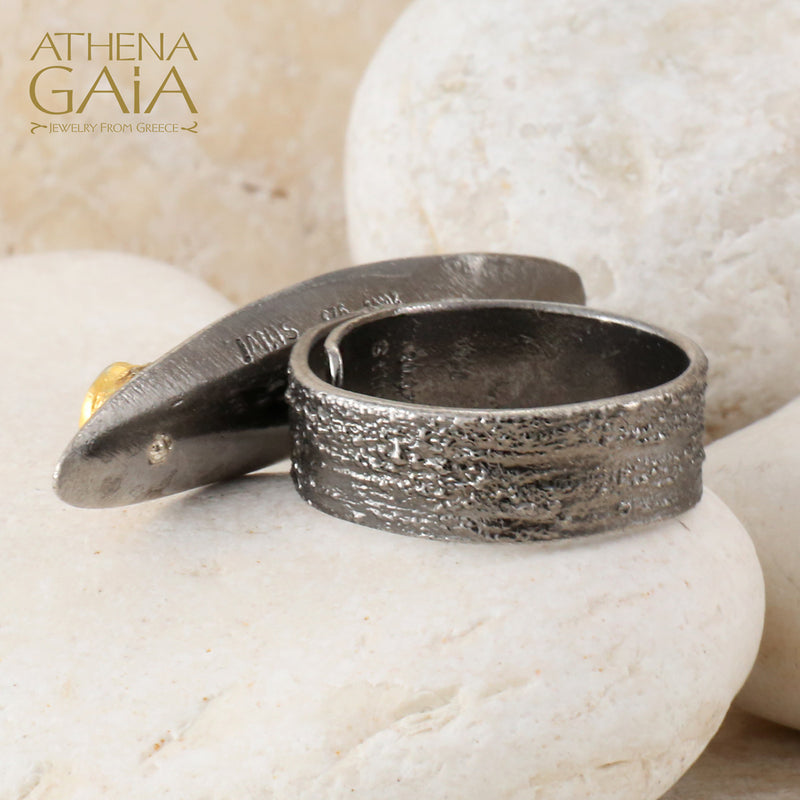 Argonaut Single Ring - Gold Plated Sterling Silver Ring - Cocktail Ring