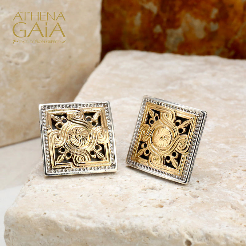Monastiraki Church Sun Swirl Cufflinks