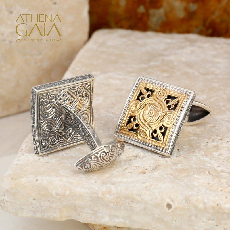 Monastiraki Church Sun Swirl Cufflinks