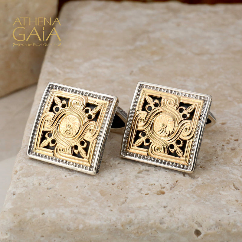 Monastiraki Church Sun Swirl Cufflinks