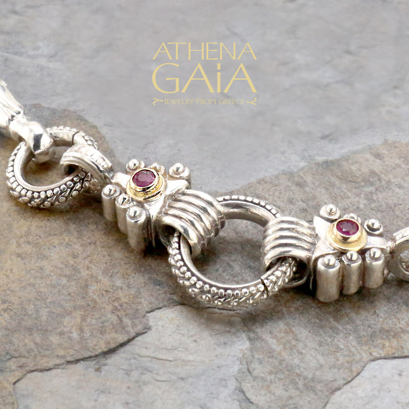 Stone Arrow Charm Link Pendant Chain