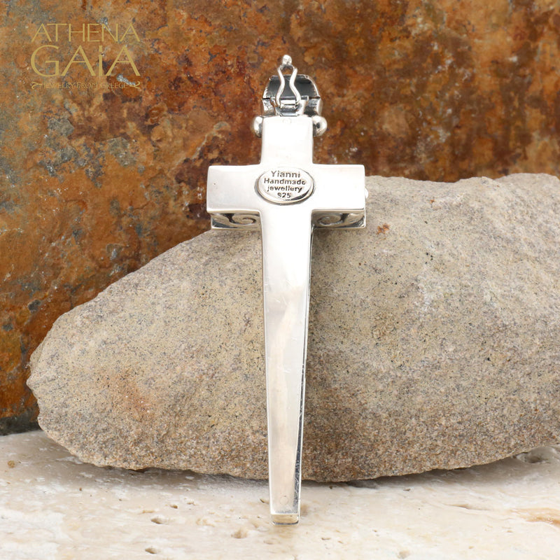 Dagger Latin Cross - Sterling Silver - Cross Necklace